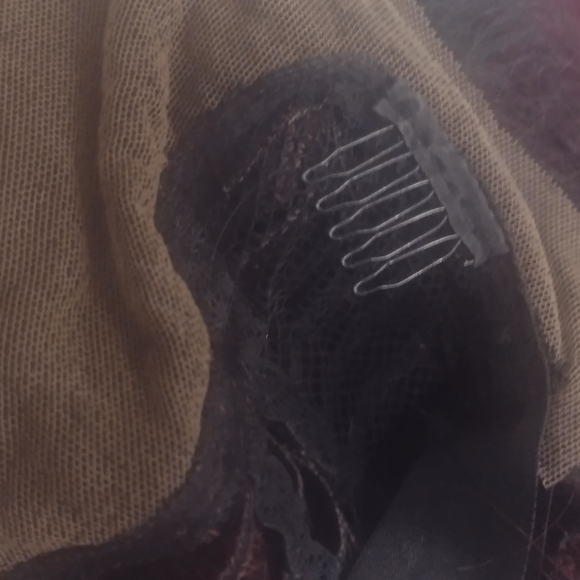 Lace Front Burgandy Red Synthetic Wig - Picture 7 of 9